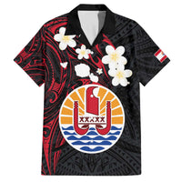 French Polynesia Tiare Day Family Matching Puletasi and Hawaiian Shirt Seal and Polynesian Pattern