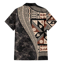 Bula Hibiscus Festival Family Matching Mermaid Dress and Hawaiian Shirt Fijian Masi Pattern Half Style LT03 - Polynesian Pride