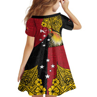 Papua New Guinea Independence Day Family Matching Puletasi and Hawaiian Shirt Bird-of-Paradise with Map and Polynesian Pattern LT03 - Polynesian Pride