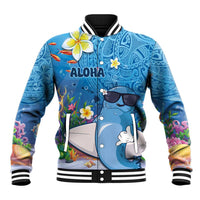 Aloha Hawaiian Monk Seal Baseball Jacket Polynesian Tattoo The Ocean and Undersea Vibe