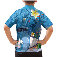 Aloha Hawaiian Monk Seal Family Matching Mermaid Dress and Hawaiian Shirt Polynesian Tattoo The Ocean and Undersea Vibe LT03 - Polynesian Pride