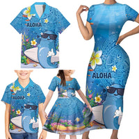 Aloha Hawaiian Monk Seal Family Matching Short Sleeve Bodycon Dress and Hawaiian Shirt Polynesian Tattoo The Ocean and Undersea Vibe LT03 - Polynesian Pride
