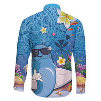 Aloha Hawaiian Monk Seal Family Matching Short Sleeve Bodycon Dress and Hawaiian Shirt Polynesian Tattoo The Ocean and Undersea Vibe LT03 - Polynesian Pride