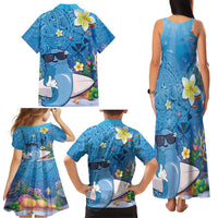 Aloha Hawaiian Monk Seal Family Matching Tank Maxi Dress and Hawaiian Shirt Polynesian Tattoo The Ocean and Undersea Vibe LT03 - Polynesian Pride