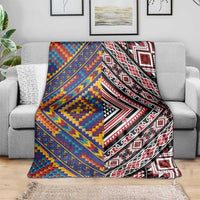 Tuvaluan and New Zealand Culture Blanket The Art of Kolose and Taniko LT03 - Polynesian Pride