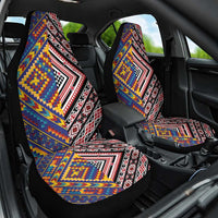 Tuvaluan and New Zealand Culture Car Seat Cover The Art of Kolose and Taniko LT03 One Size Navy - Polynesian Pride