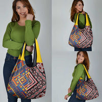 Tuvaluan and New Zealand Culture Grocery Bag The Art of Kolose and Taniko LT03 - Polynesian Pride