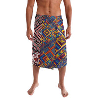 Tuvaluan and New Zealand Culture Lavalava The Art of Kolose and Taniko LT03 Navy - Polynesian Pride