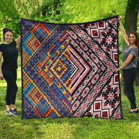 Tuvaluan and New Zealand Culture Quilt The Art of Kolose and Taniko LT03 - Polynesian Pride