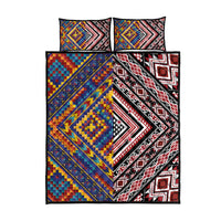 Tuvaluan and New Zealand Culture Quilt Bed Set The Art of Kolose and Taniko LT03 - Polynesian Pride