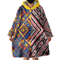 Tuvaluan and New Zealand Culture Wearable Blanket Hoodie The Art of Kolose and Taniko LT03 - Polynesian Pride