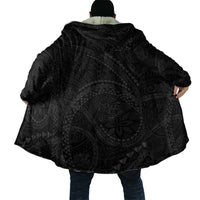 Hawaiian Kakau Art and Hisbiscus Tattoo Cloak Tribal Pattern-Black Gradient Style LT03 - Polynesian Pride