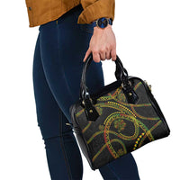 Hawaiian Kakau Art and Hisbiscus Tattoo Shoulder Handbag Tribal Pattern-Reggae Style - Polynesian Pride