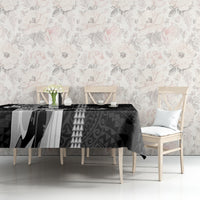 Custom Hawaii Island Tablecloth Hawaiian King and Kakau Symbols Abstract Shoulder Tattoo LT03 - Polynesian Pride