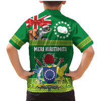 Cook Islands Meri Kiritimiti Family Matching Mermaid Dress and Hawaiian Shirt Christmas Turtle - Cooks Islands Emblems and Polynesian Art Pattern LT03 - Polynesian Pride