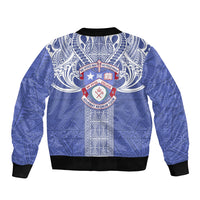 Tonga Apifoou School Bomber Jacket Ngatu and Polynesian Pattern LT03 - Polynesian Pride