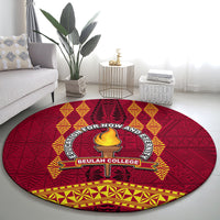 Tonga Beulah College Round Carpet Ngatu and Polynesian Pattern LT03 - Polynesian Pride