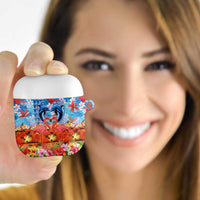 Hawaiian Love-Couple Dolphins and Flamingos AirPods Case - Polynesian Pride