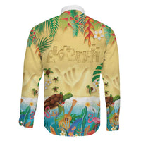 Hawaiian Alohawaii Family Matching Summer Maxi Dress and Hawaiian Shirt Tropical Plants and Animals on The Beach LT03 - Polynesian Pride