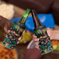 Hawaiian Alohawaii 4 in 1 Can Cooler Tumbler Tribal Sea Animals Tattoo and Tropical Plants LT03 - Polynesian Pride