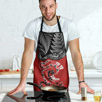Aotearoa Toitu Te Tiriti Apron Taniwha Tribal Motifs