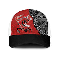 Aotearoa Toitu Te Tiriti Mesh Trucker Cap Taniwha Tribal Motifs