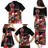 Aotearoa Toitu Te Tiriti Family Matching Puletasi and Hawaiian Shirt Waitangi-Honour The Treaty NZ Tuatara and Plants LT03 - Polynesian Pride