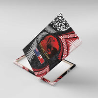 Tonga and New Zealand ANZAC Day Canvas Wall Art Gallipoli Lest We Forget Ngatu Art Tribal and Maori Tattoo with Fern LT03 With Frame Black - Polynesian Pride