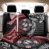 Tonga and New Zealand Together Back Car Seat Cover Ngatu Art Tribal Maori Tattoo and Silver Fern LT03 - Polynesian Pride