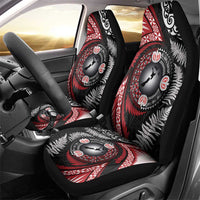 Tonga and New Zealand Together Car Seat Cover Ngatu Art Tribal Maori Tattoo and Silver Fern LT03 - Polynesian Pride