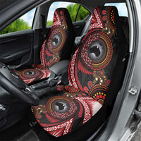 Tonga and Australia Together Car Seat Cover Ngatu Art Tribal Aboriginal Tattoo Pattern LT03 - Polynesian Pride