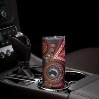 Tonga and Australia Together Skinny Tumbler Ngatu Art Tribal-Aboriginal Tattoo Pattern
