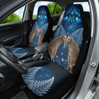 New Zealand Maori Matariki Car Seat Cover Hongi Kiwi Bird and Silver Fern LT03 - Polynesian Pride