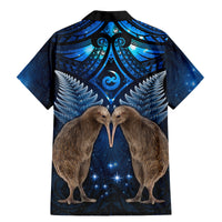New Zealand Maori Matariki Family Matching Mermaid Dress and Hawaiian Shirt Hongi Kiwi Bird and Silver Fern LT03 - Polynesian Pride