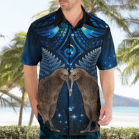 New Zealand Maori Matariki Hawaiian Shirt Hongi Kiwi Bird and Silver Fern LT03 - Polynesian Pride