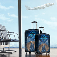 New Zealand Maori Matariki Luggage Cover Hongi Kiwi Bird and Silver Fern LT03 - Polynesian Pride