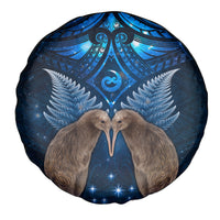 New Zealand Maori Matariki Spare Tire Cover Hongi Kiwi Bird and Silver Fern LT03 - Polynesian Pride