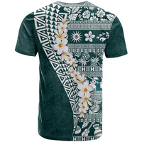 Hawaii Plumeria Tribal Vintage T Shirt Special Turquoise LT03 - Polynesian Pride