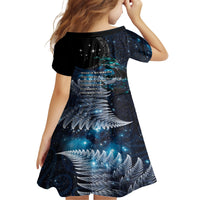 New Zealand Tui Bird Family Matching Puletasi and Hawaiian Shirt Matariki Poetry Pattern Galaxy Style LT03 - Polynesian Pride