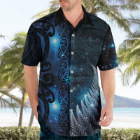 New Zealand Matariki Hawaiian Shirt The Tribal Maori Face and Silver Fern LT03 - Polynesian Pride