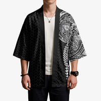 Hawaiian Traditional Tattoos Kimono Kakau Tribal Tropical Plant Motif Black Color LT03 - Polynesian Pride