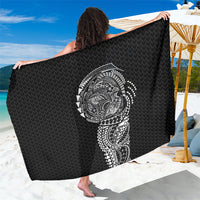 Hawaiian Traditional Tattoos Sarong Kakau Tribal Tropical Plant Motif Black Color