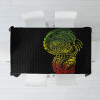 Hawaiian Traditional Tattoos Tablecloth Kakau Tribal Tropical Plant Motif Kanaka Maoli Flag Color Inspired LT03 Multicolor - Polynesian Pride