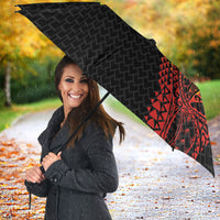 Hawaiian Traditional Tattoos Umbrella Kakau Tribal Tropical Plant Motif Kanaka Maoli Flag Color Inspired LT03 - Polynesian Pride