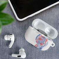 Hawaiian Traditional Tattoos AirPods Case Kakau Tribal Tropical Plant Motif Hawaii Flag Color Inspired LT03 - Polynesian Pride