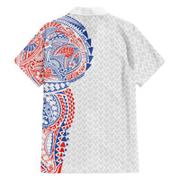 Hawaiian Traditional Tattoos Family Matching Mermaid Dress and Hawaiian Shirt Kakau Tribal Tropical Plant Motif Hawaii Flag Color Inspired LT03 - Polynesian Pride