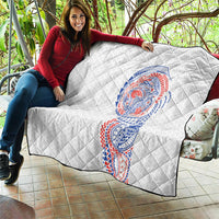 Hawaiian Traditional Tattoos Quilt Kakau Tribal Tropical Plant Motif Hawaii Flag Color Inspired LT03 - Polynesian Pride