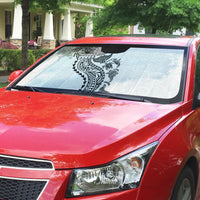 Hawaiian Kakau Tribal Sea Animals Tattoos Auto Sun Shade White Color