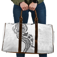 Hawaiian Kakau Tribal Sea Animals Tattoos Travel Bag White Color