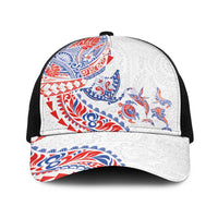 Hawaiian Kakau Tribal Sea Animals Tattoos Baseball Net Cap Hawaii Flag Color Inspired